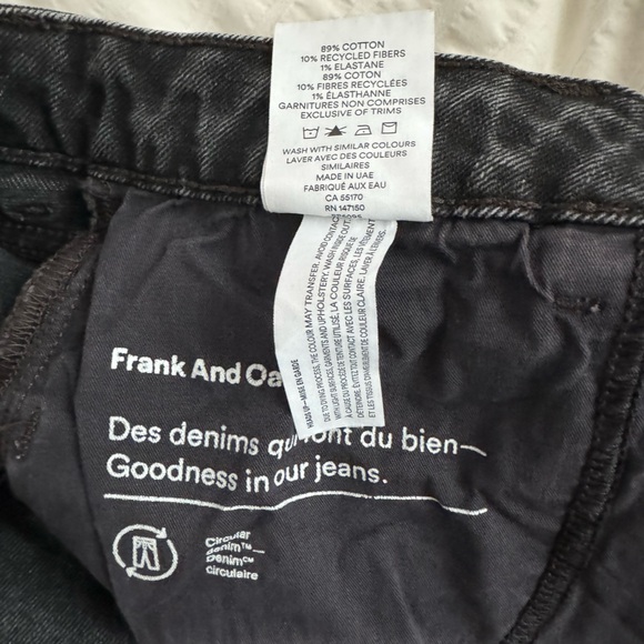 Frank & Oak Washed Black Stevie Jean, tapered fit - Picture 3 of 5